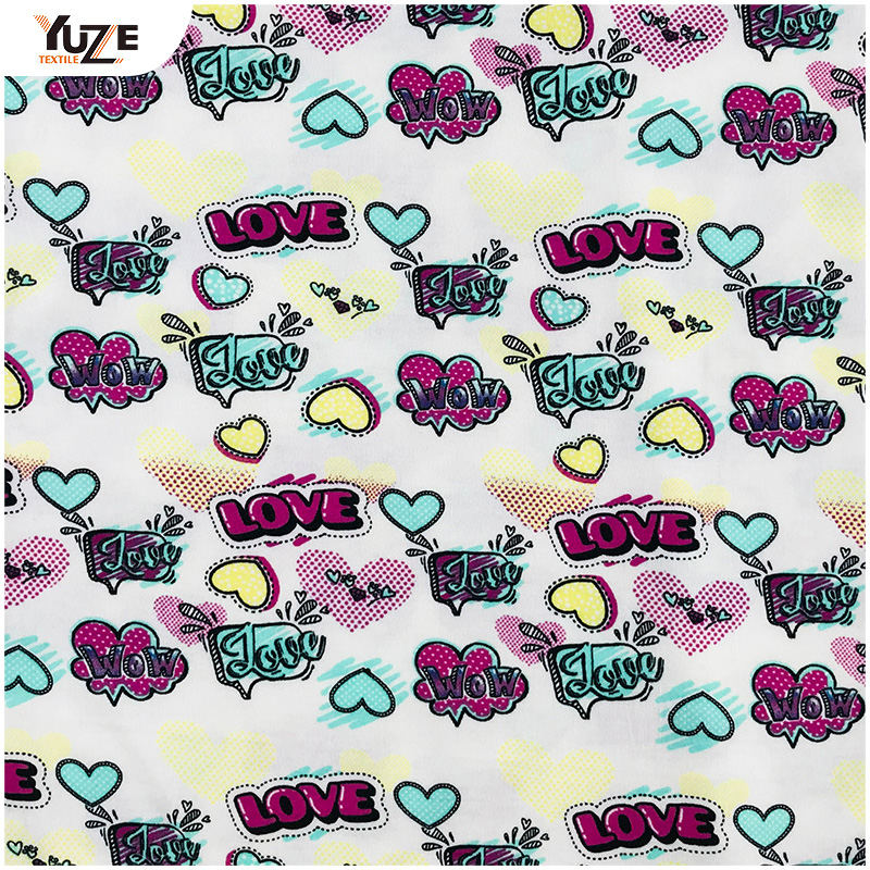 YZS18-273 Impressão de Jersey Poly Spun