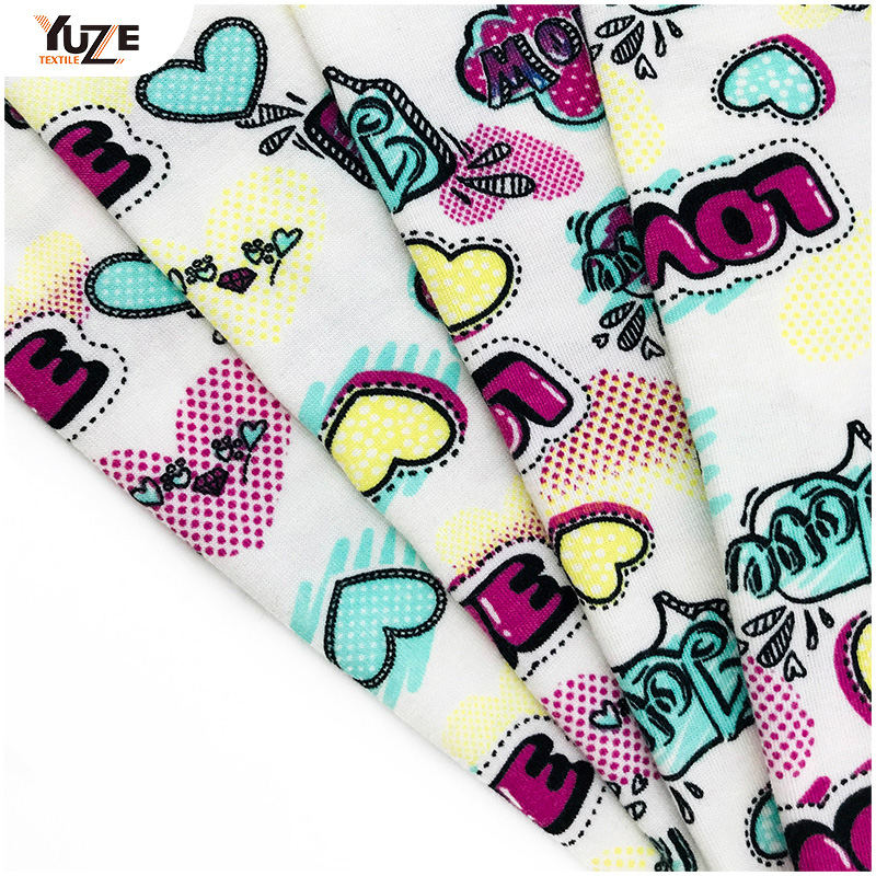YZS18-273 Impressão de Jersey Poly Spun