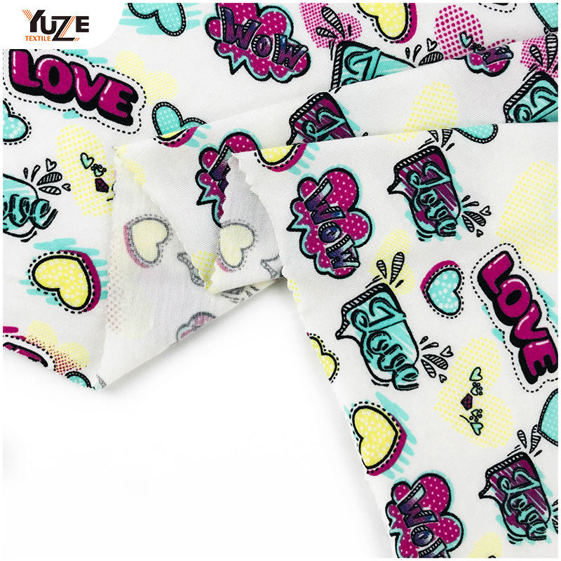 YZS18-273 Impressão de Jersey Poly Spun