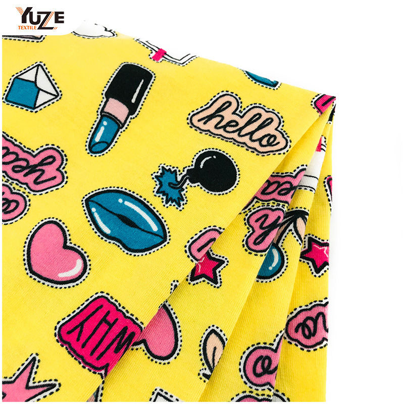 YZS18-278 Poly Spun Spun Jersey Spandex Print