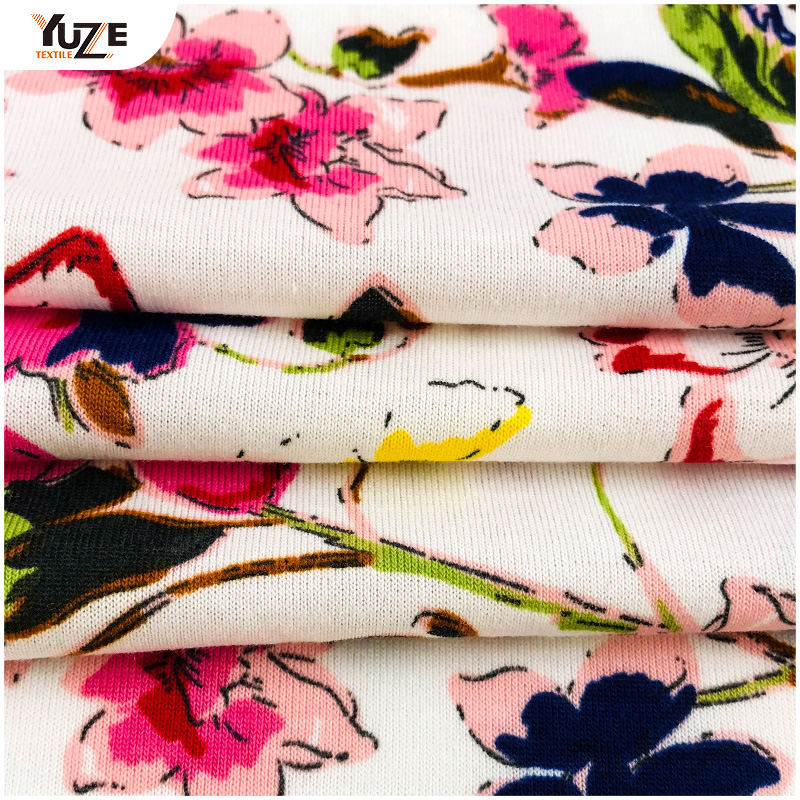 YZS18-455 Prinha de Jersey Poly Spun Spandex