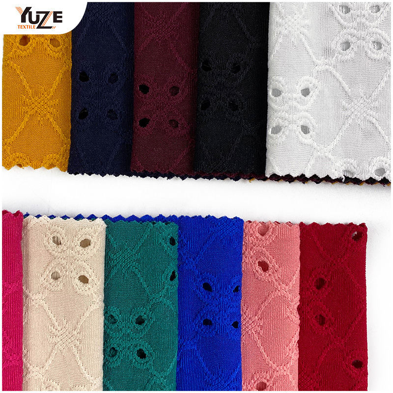 YZK-030030 DTY SPANDEX JACQ com buracos