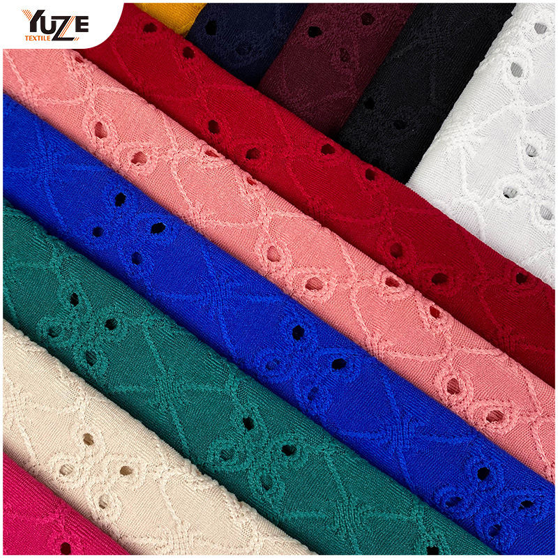 YZK-030030 DTY SPANDEX JACQ com buracos