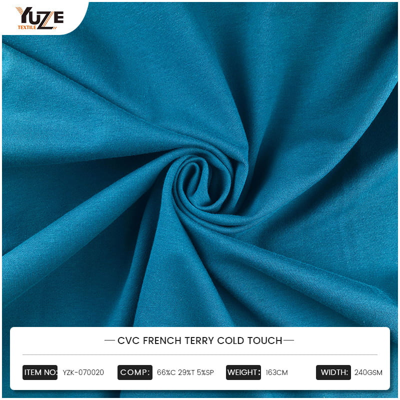 YZK-070020 CVC Francês Terry Cold Touch