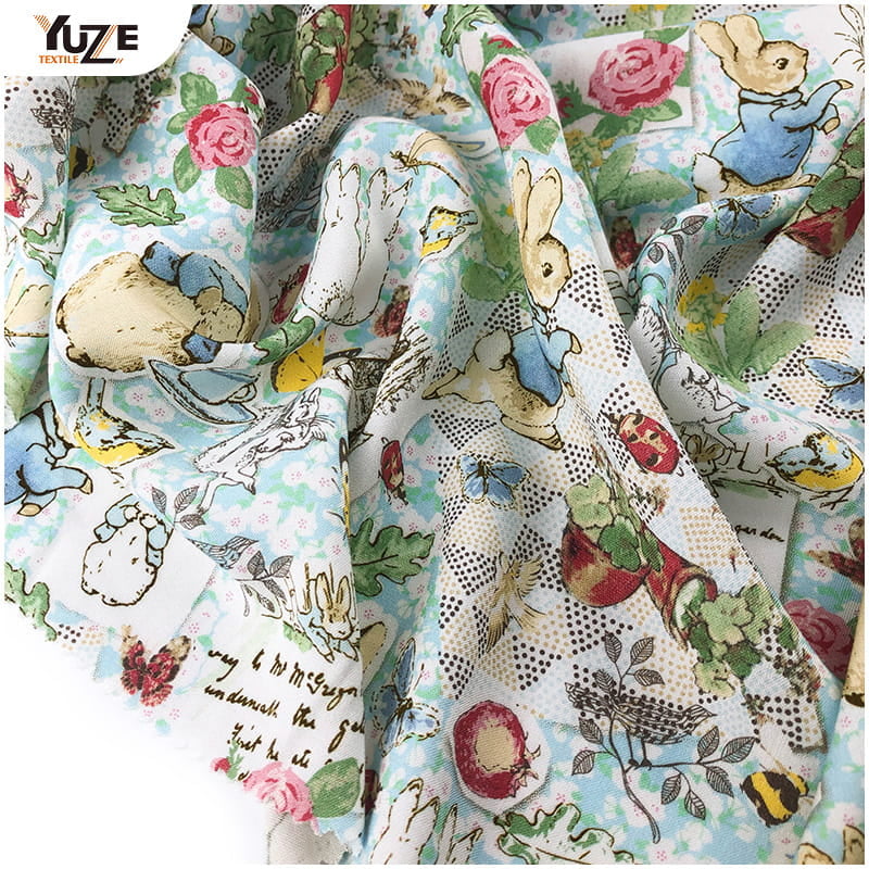 YZW-020612-10 Rayon Poplin Print