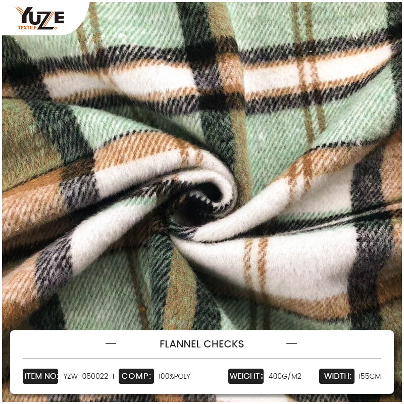 Cheques de flanela YZW-050022-1