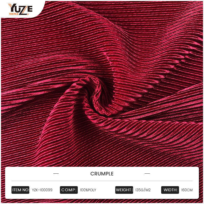 Como o efeito vinco do tecido de vinco é alcançado?