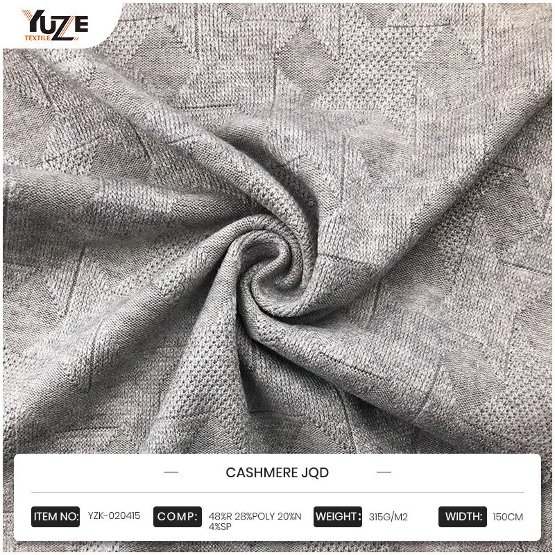 YZK-020415 Cashmere JQD: A sinergia de vários materiais traz conforto incomparável